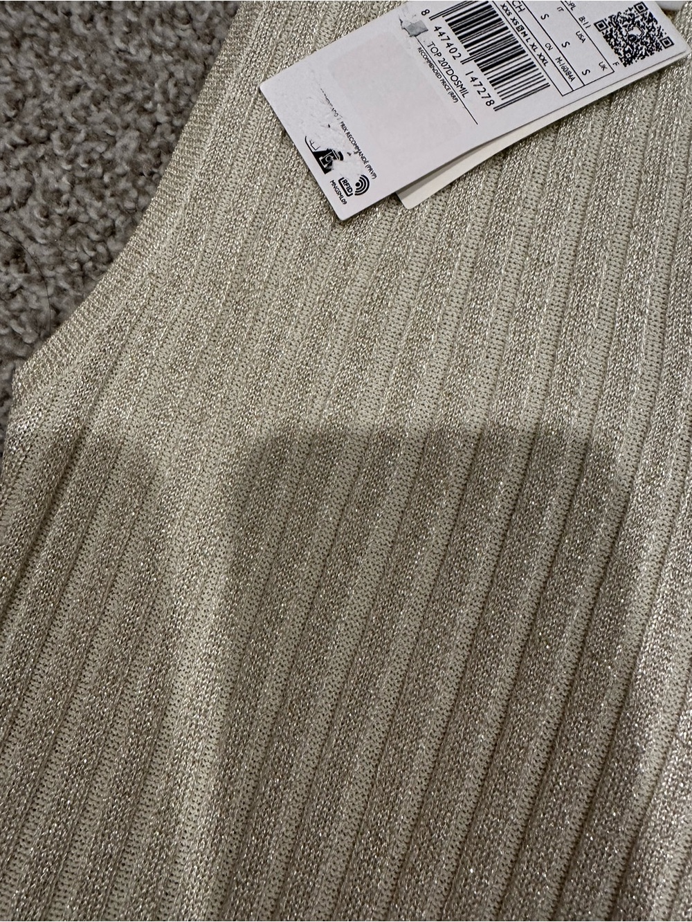 Mango Ribbed Tank Top - Picture 4 of 5